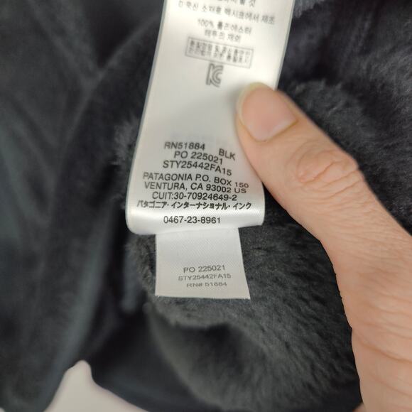 Patagonia Re-Tool Snap-T Jacket Womens Small‎ Black Fleece 1/4 Button Outdoors - Picture 6 of 8